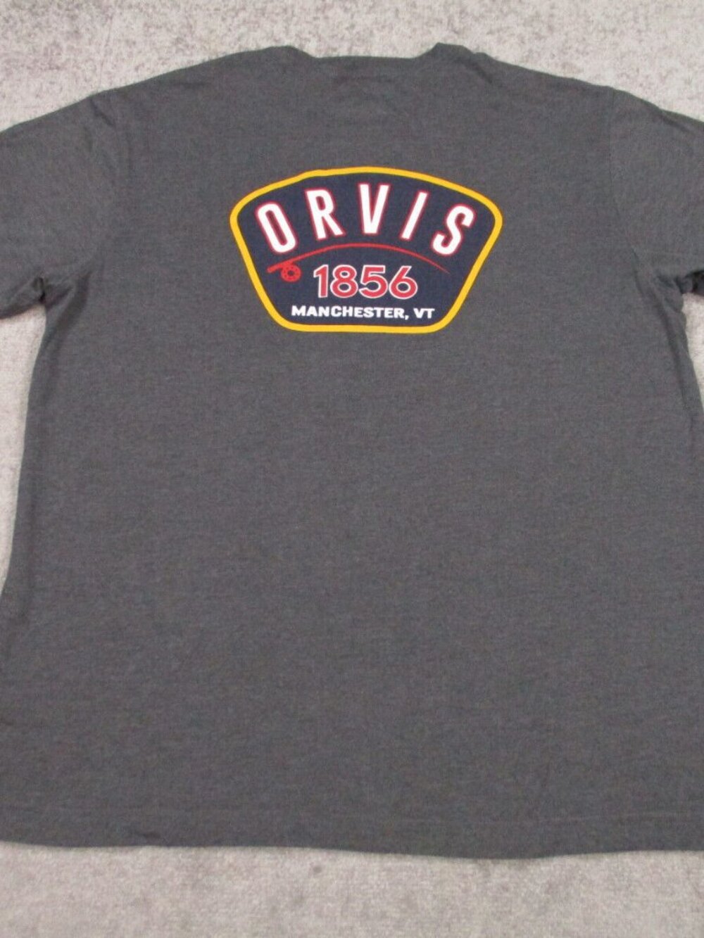 Orvis Mens' Outdoor Classic Fit Graphic Tee Shirt, Gray Size M